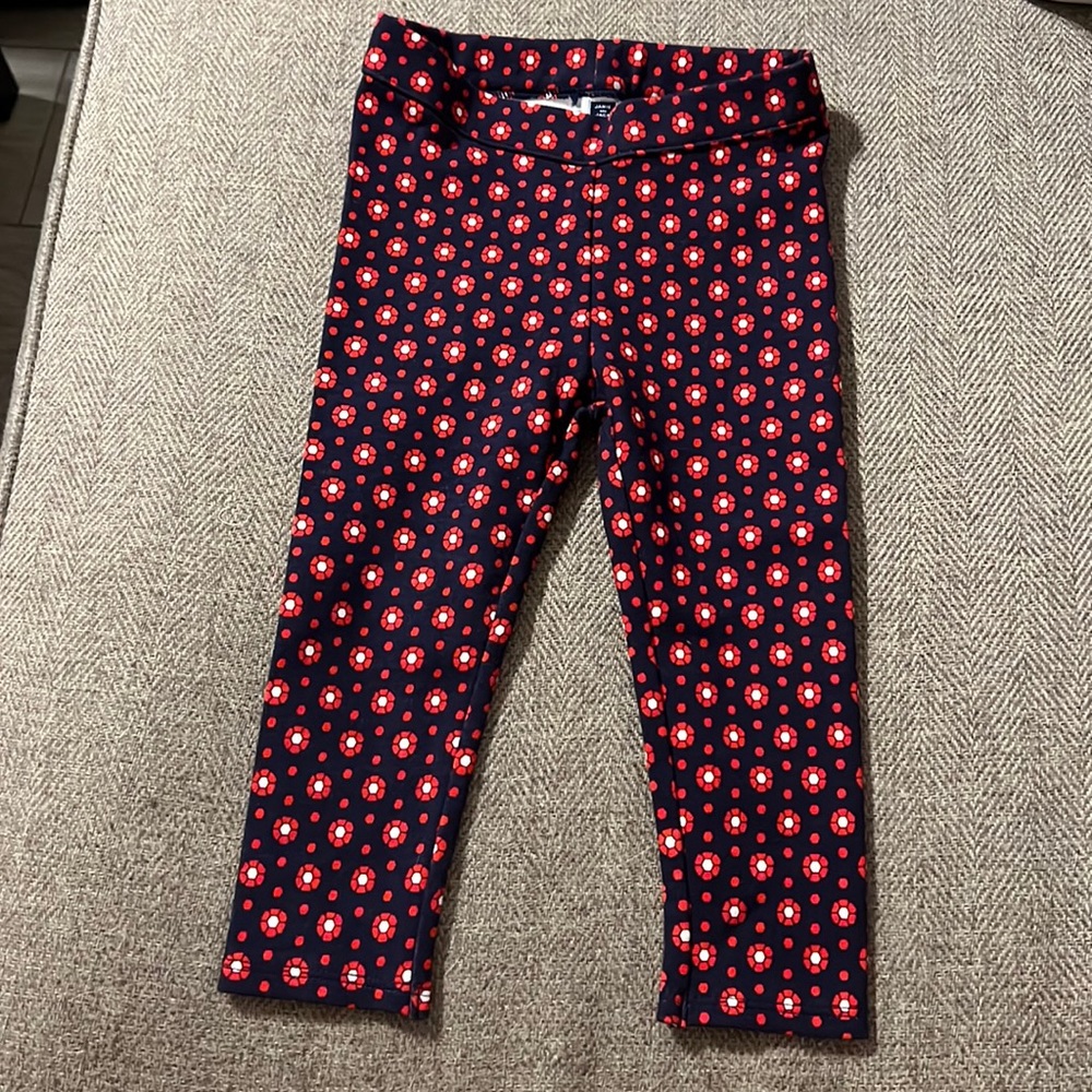 Janie & Jack Baby Girl Floral Leggings 12-18 Months